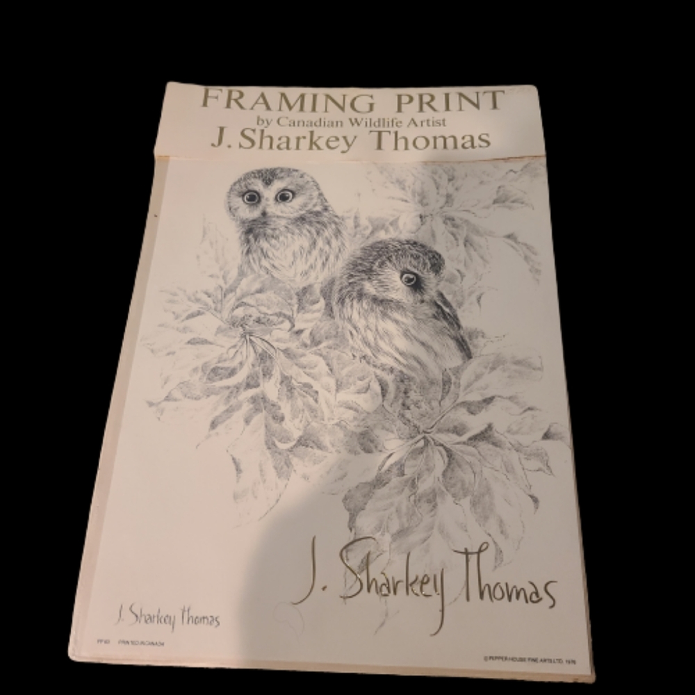 Set of Wildlife framing prints by the Canadian Wildlife artist J. Sharkey Thomas